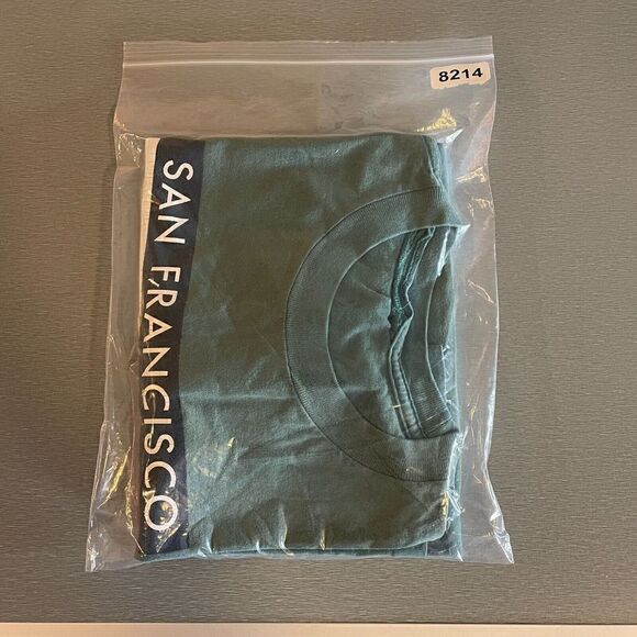 Vintage Shirt Mens Large Green San Francisco California 90s Single Stitch - Picture 10 of 10